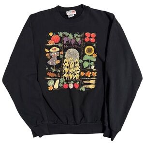 Morning Sun Vintage Harvest Moon Fruit Vegetable Fall Sweatshirt